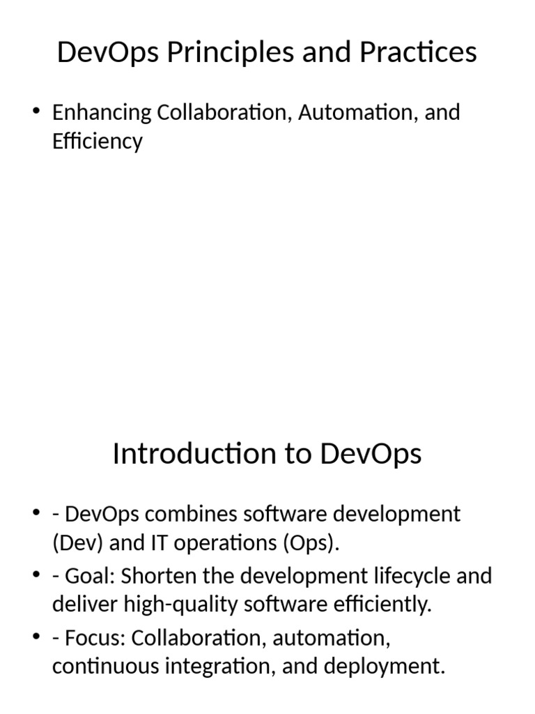 Key Principles of DevOps Explained | PDF