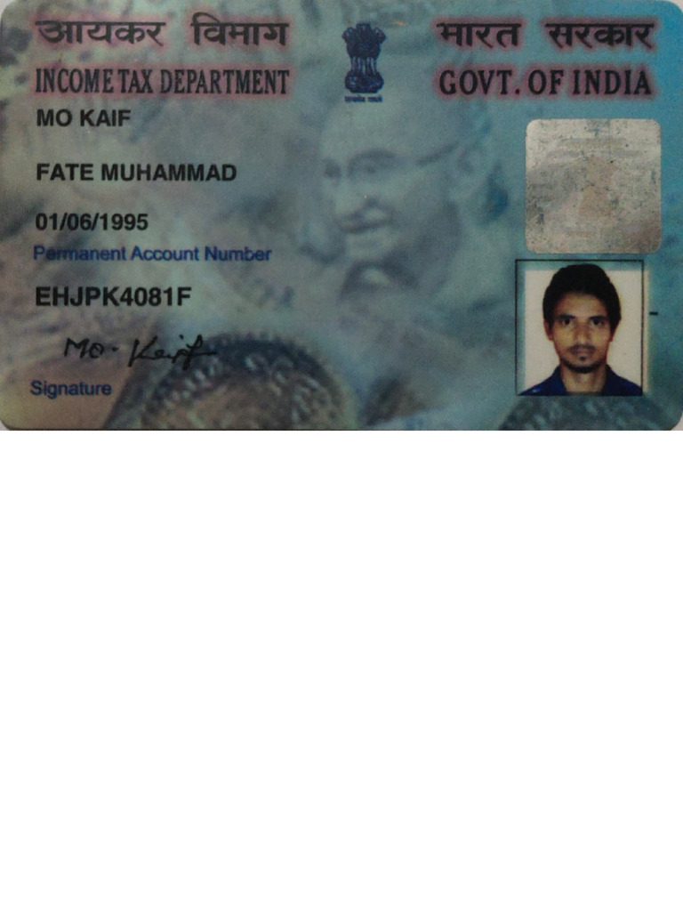 Personal Identity Card | PDF