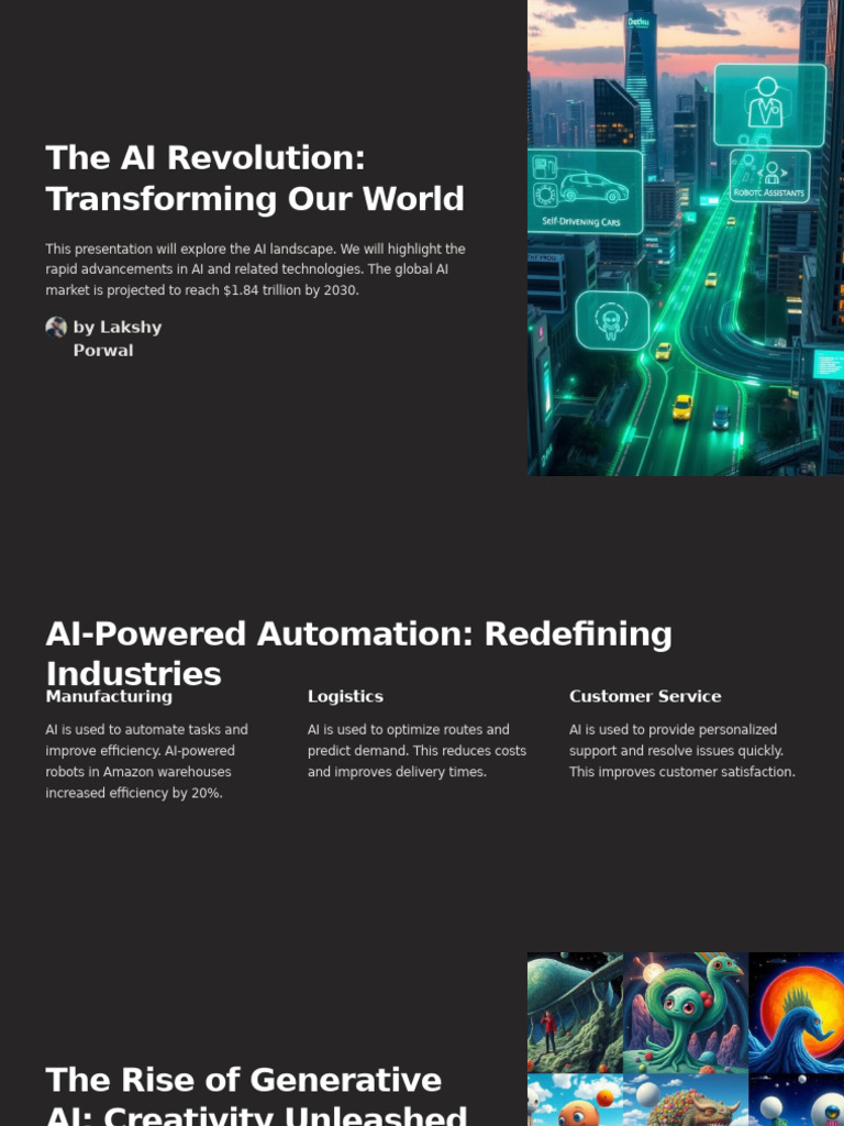 AI Revolution: Transforming Industries & Ethics | PDF | Artificial ...