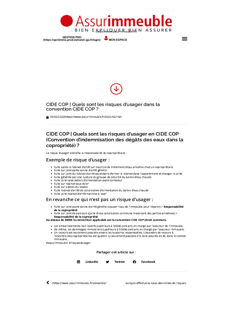 Risques d'usager en CIDE COP | PDF | Robinet (plomberie) | Condominium