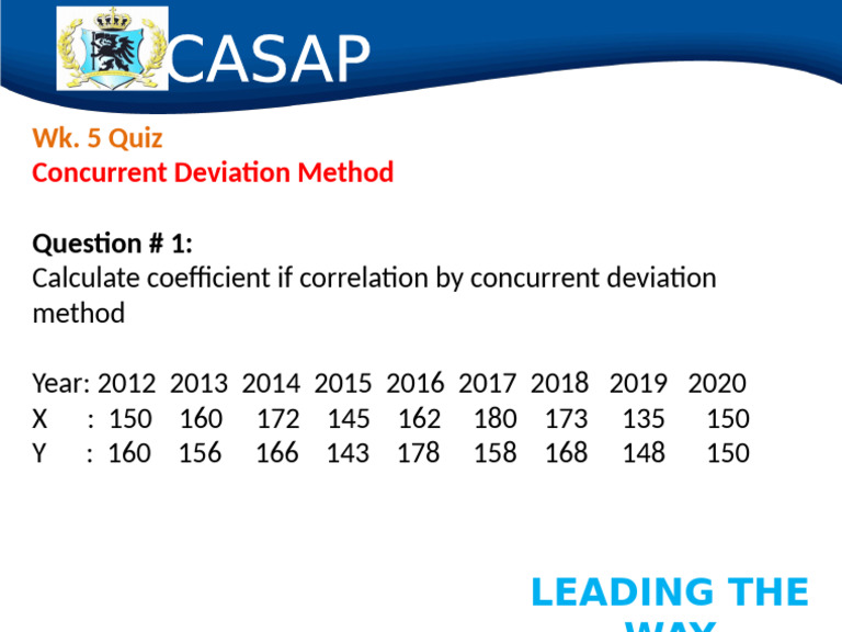 Concurrent Deviation Method Quiz | PDF