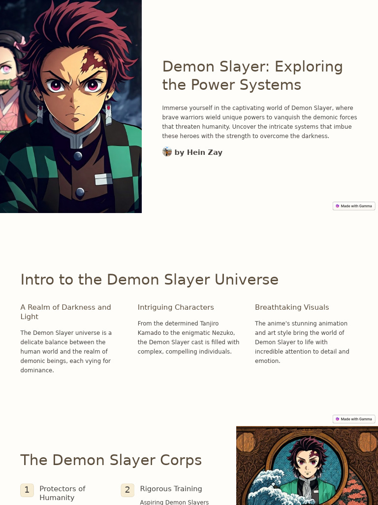 Demon Slayer Power Systems Explained | PDF | Demons
