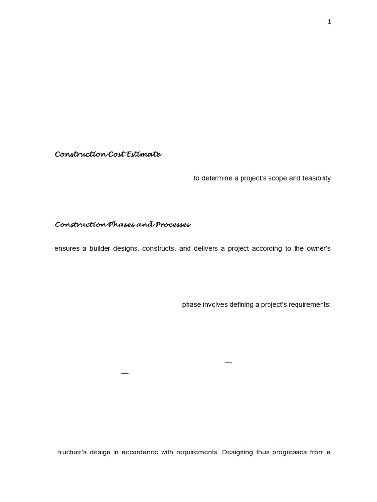 Construction Cost Estimating Guide | PDF | Insurance | Employment