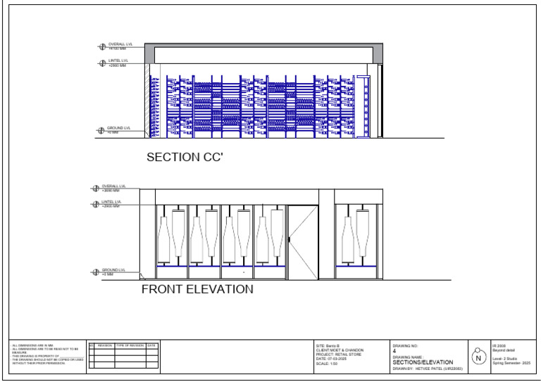 Retail Store Elevation Drawing | PDF