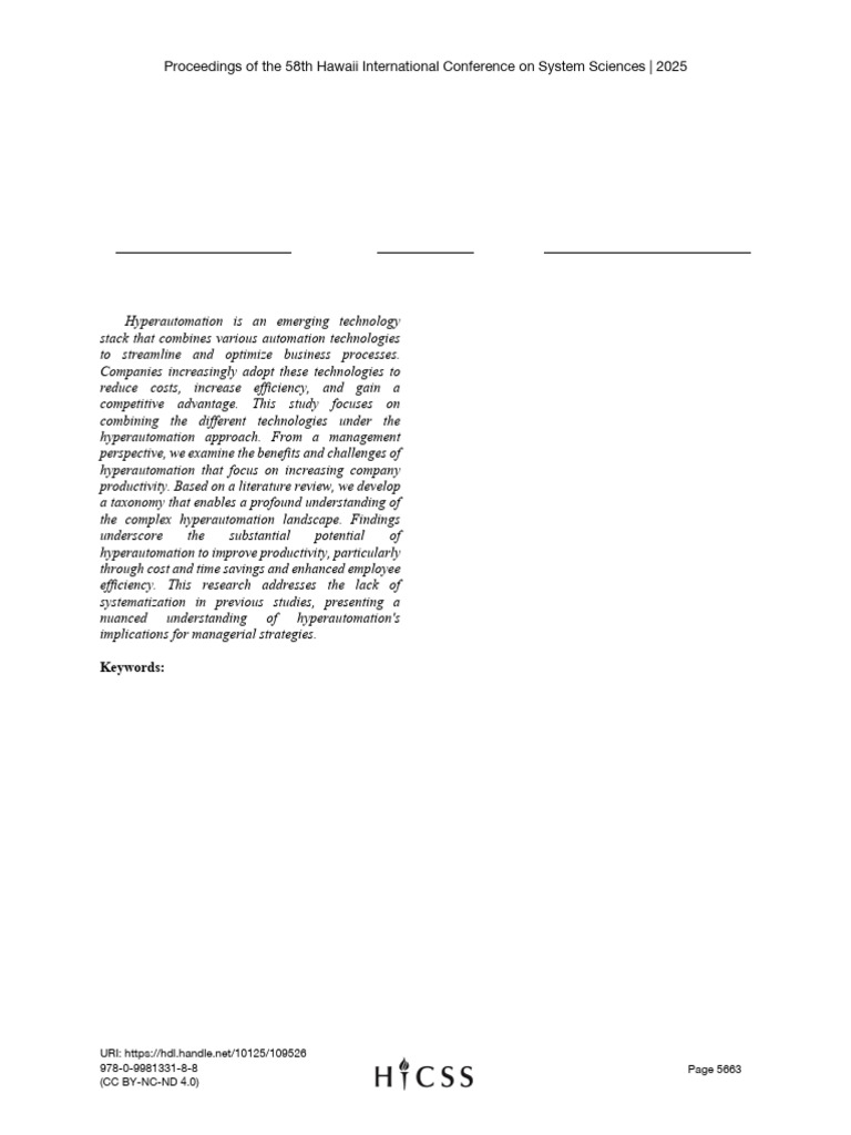 Hyperautomation Taxonomy for Productivity | PDF | Business Process ...