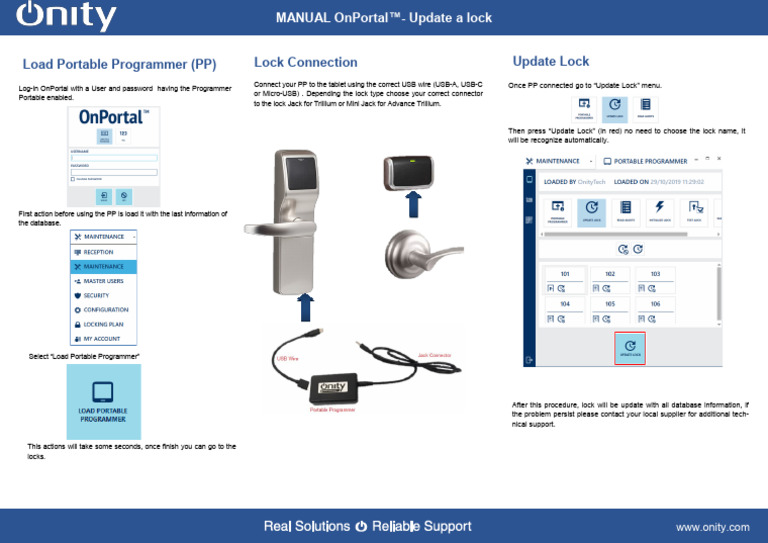 OnPortal - Lock Update - EN - tcm1057-243457 | PDF