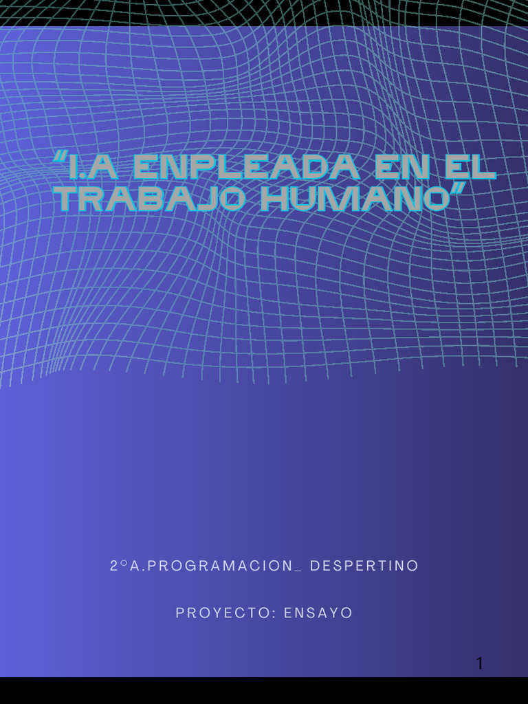 Impacto de la IA en el Trabajo Humano | PDF | Inteligencia artificial ...