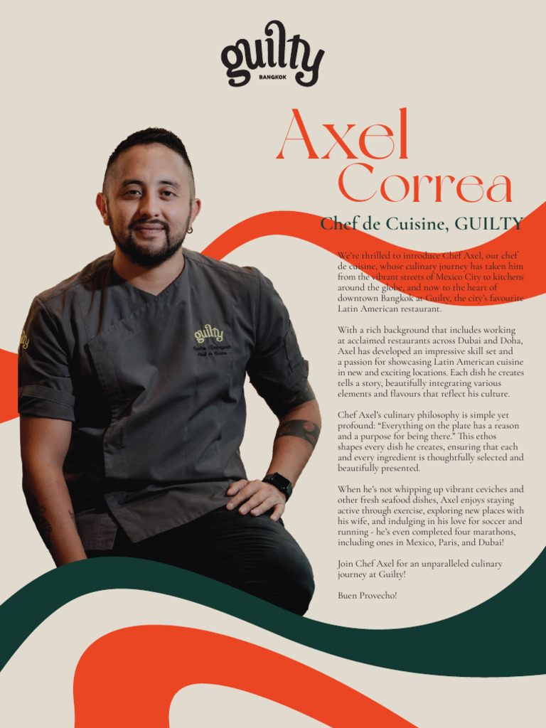Guilty Bangkok Menu by Chef Axel | PDF | Sauce | Pickling