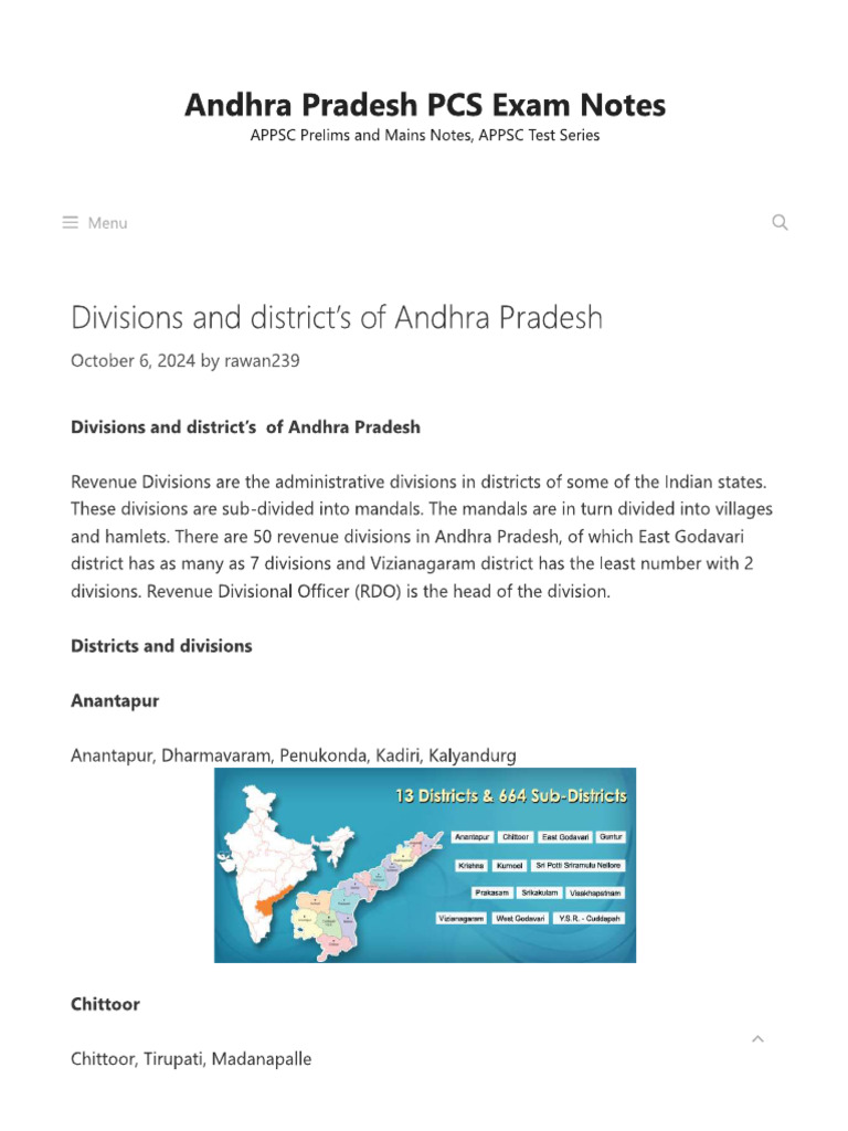 Ap Districts | PDF