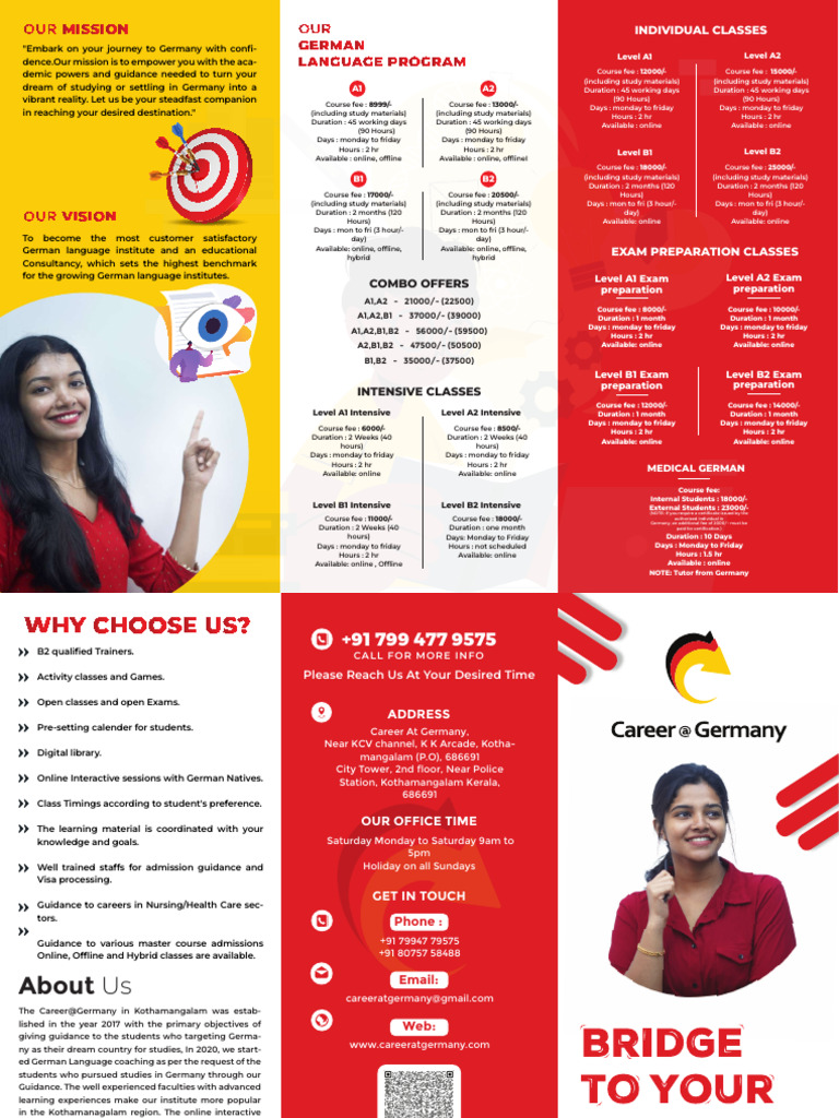 German Language Course Fees 2024 | PDF