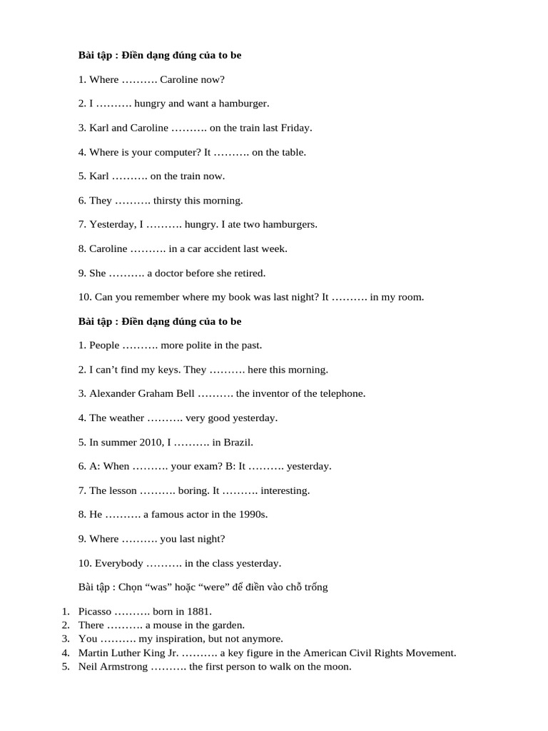 Present vs Past Simple Exercises PDF | PDF