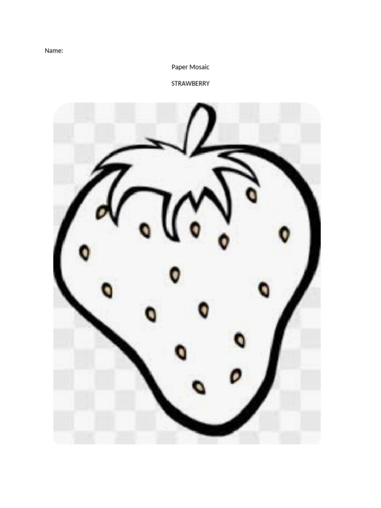 Strawberry Paper Mosaic Guide | PDF