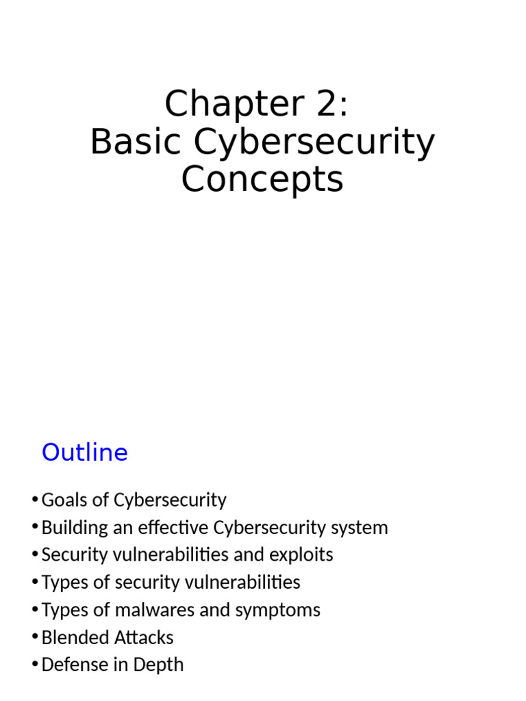 Essential Cybersecurity Concepts Explained | PDF | Denial Of Service ...