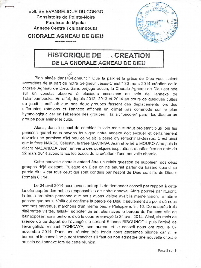 Historique Page 1 | PDF