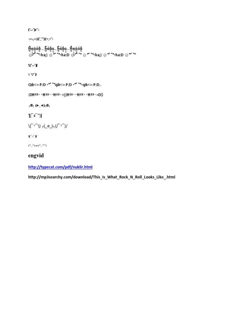 Fun ASCII Art and Emoticons Collection | PDF | Teaching Methods ...