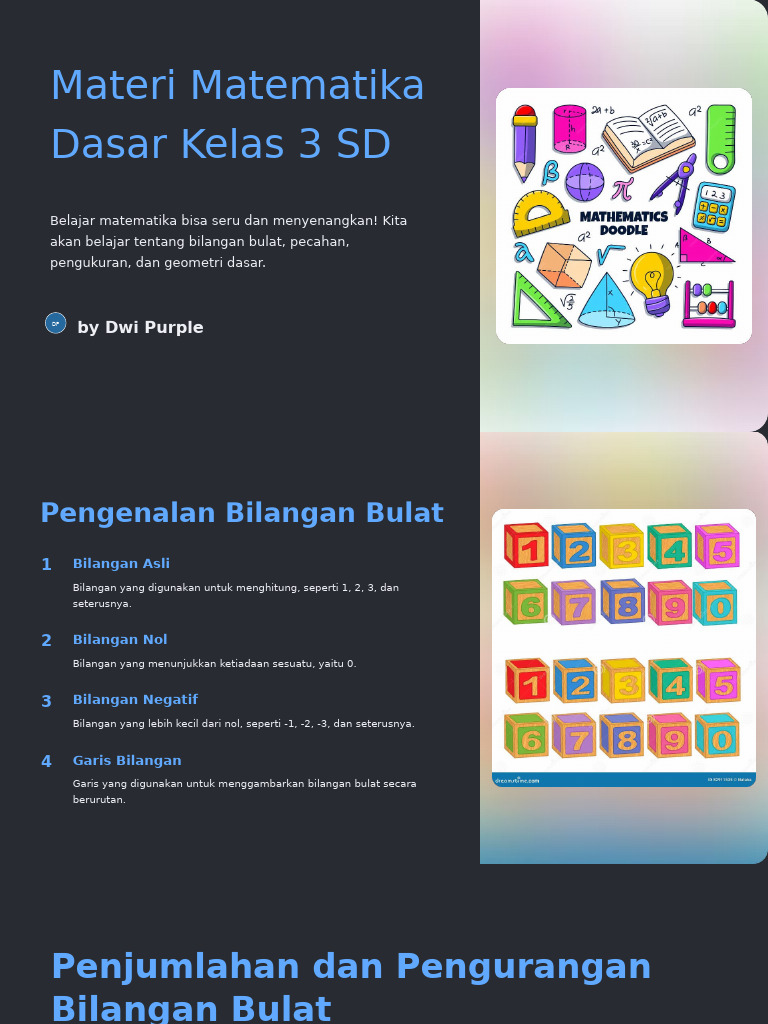 Materi Matematika Kelas 3 SD | PDF
