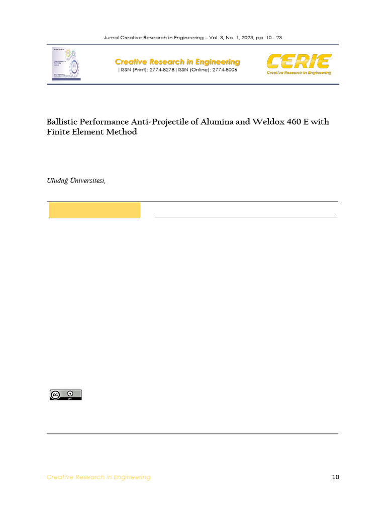 Ballistic Resistance of Alumina Panels | PDF | Deformation (Engineering ...