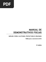 Manual de Demonstrativos Fiscais - 4a. Edição 2012
