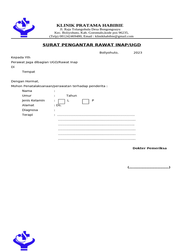 Status Rawat Inap Baru | PDF