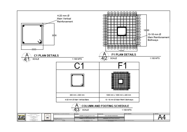 2 Storey Building Foundation Plan | PDF