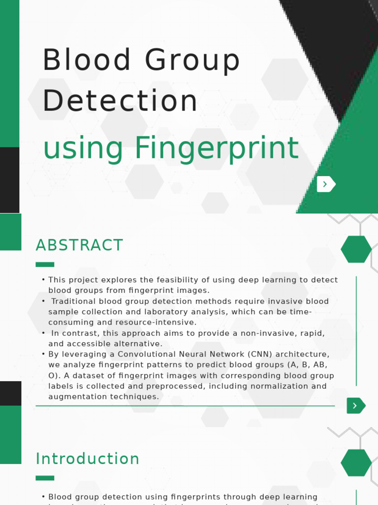 Blood Group Detection Using Fingerprint | PDF | Blood Type | Computing