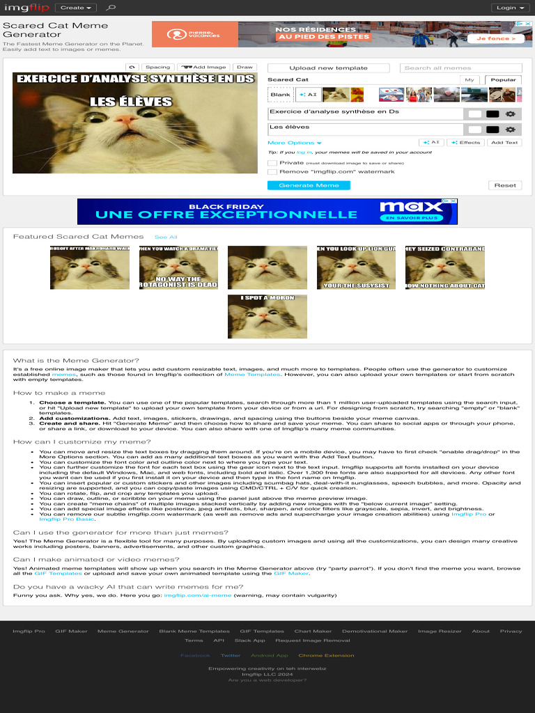 Scared Cat Meme Generator Guide | PDF | Software | Computing