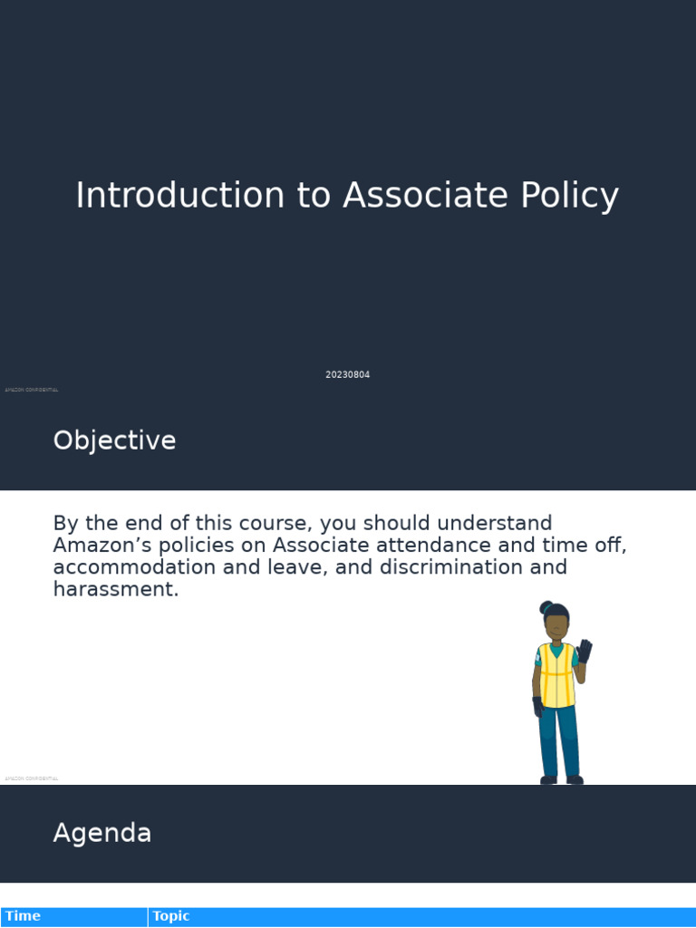 Intro To Associate Policy - 40 Minutes - VF | PDF | Family And Medical ...