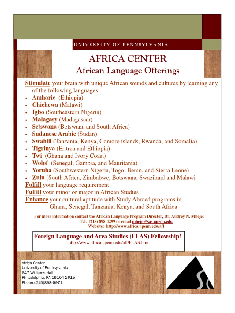 African Language Offerings - AFST | PDF | Languages Of Africa | Africa
