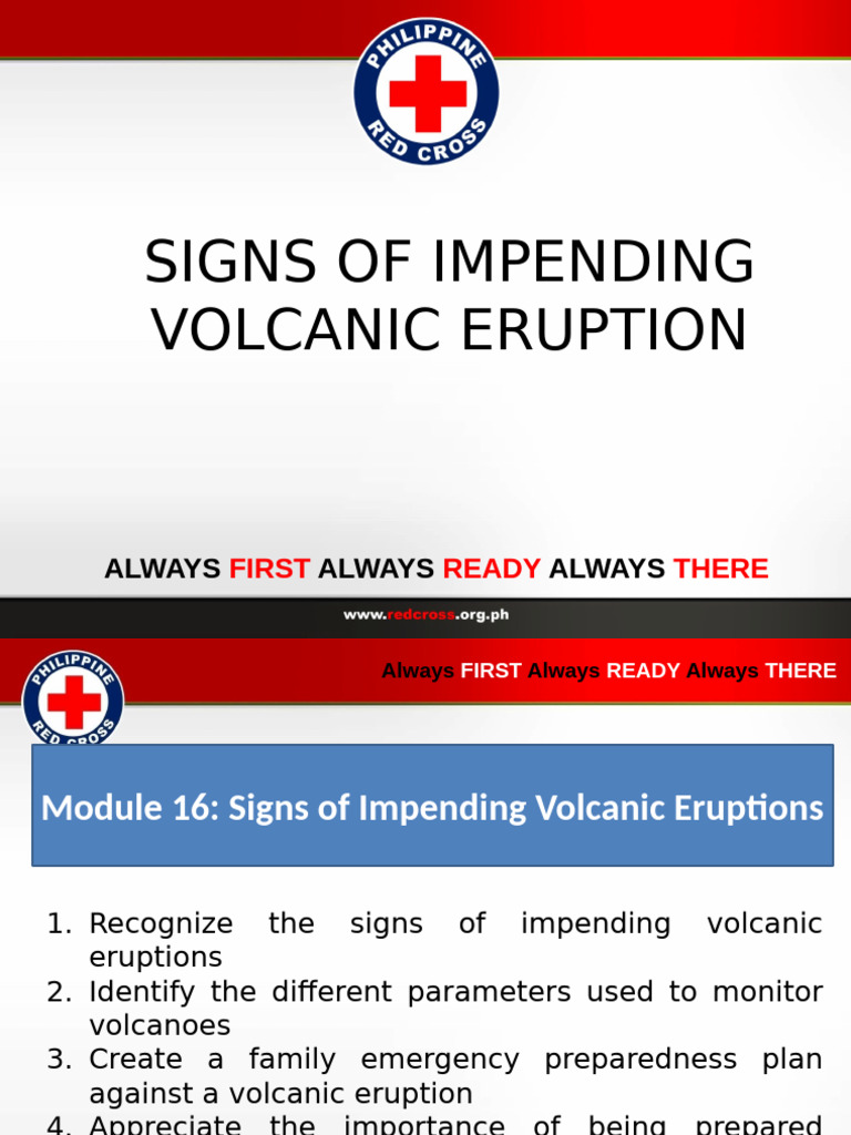 Signs of Impending Volcanic Eruptions | PDF | Volcano | Types Of ...