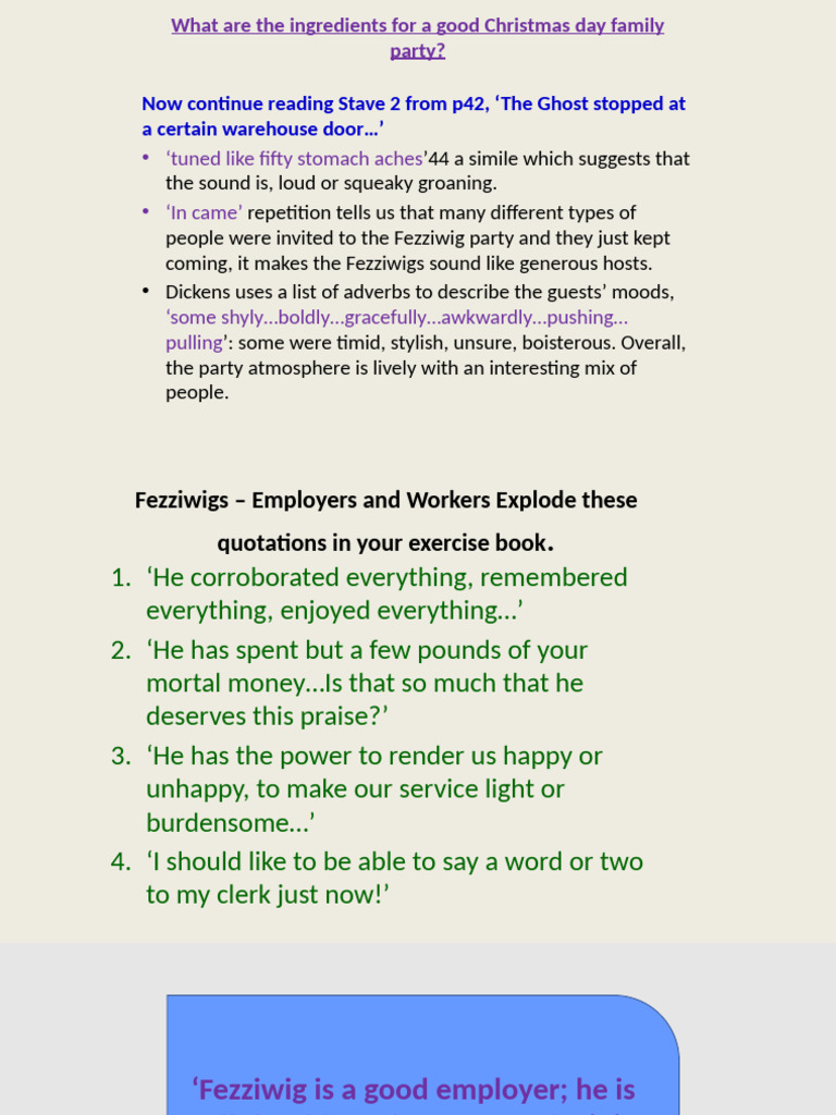 Fezziwig: A Model Employer in Dickens | PDF