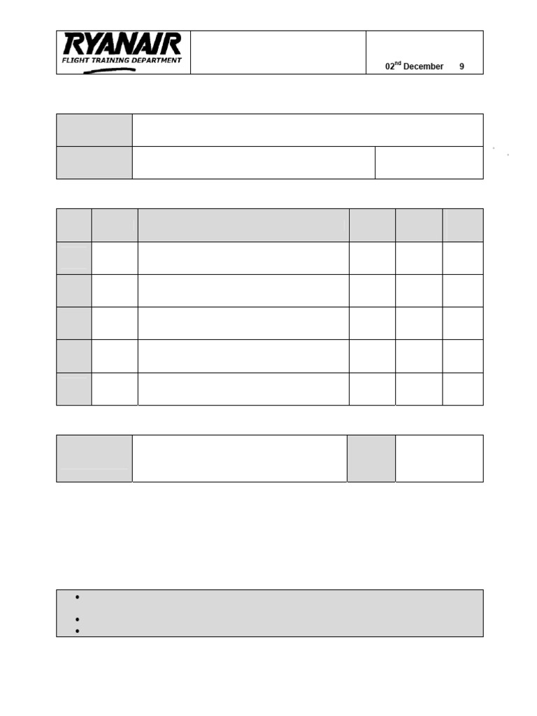 LOW VISIBILITY OPERATIONS (LVO) RECURRENCY FORM | PDF