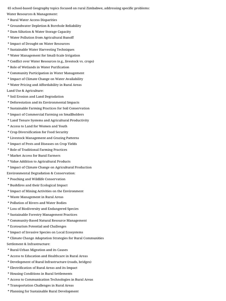 Geography Topics by Sugarboy PDF | PDF | Agriculture | Environmental ...