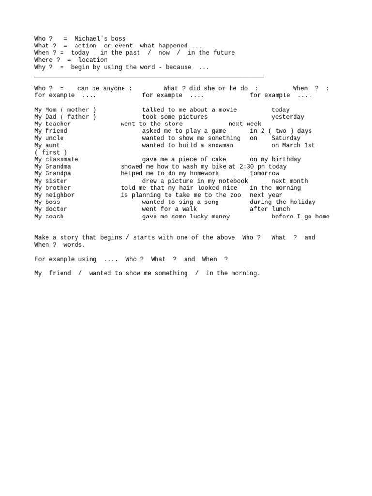 Telling A Story | PDF