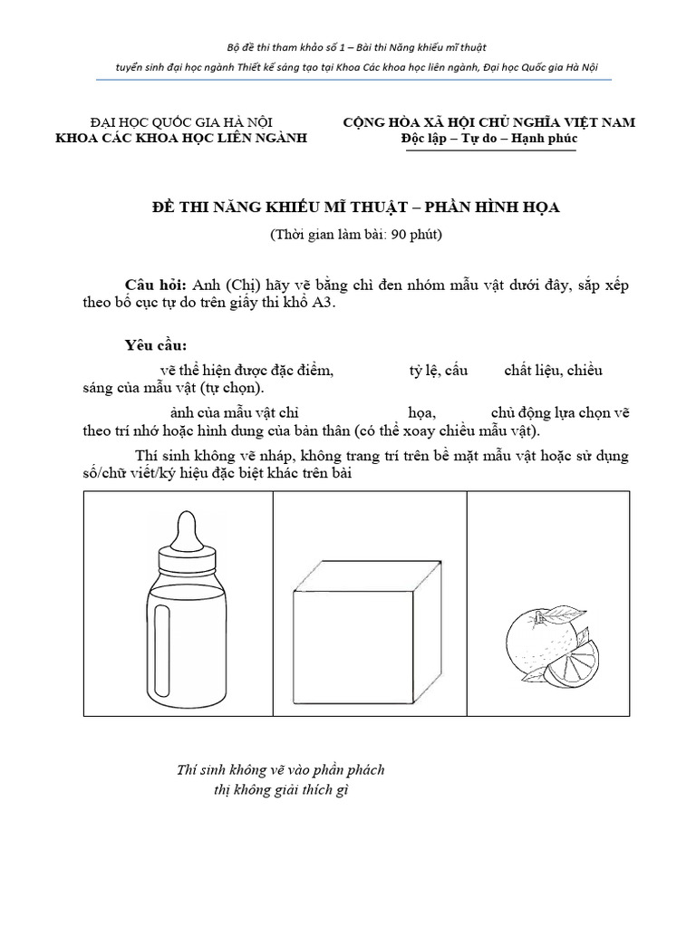 De Thi NKMT Tham Khao de So 1. Phan Thi Ve Nang Khieu | PDF