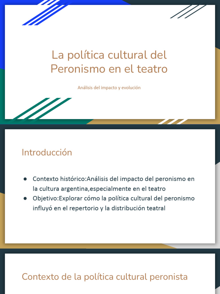 Impacto del Peronismo en el Teatro Argentino | PDF | Teatro | Argentina
