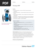 Proline Promag W 300 Flow Meter Guide | PDF | Sensor | Water