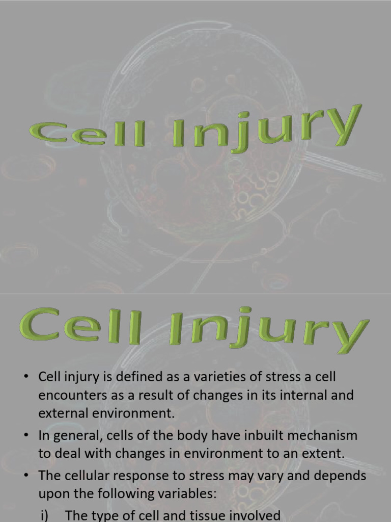 Understanding Cell Injury Mechanisms | PDF | Allergy | Transplant Rejection