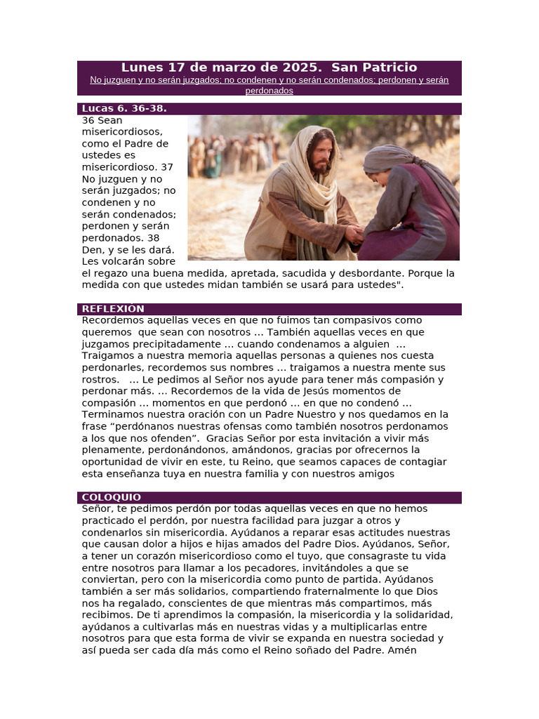 Semana 2025-03-17 | PDF | María, madre de Jesús | San José