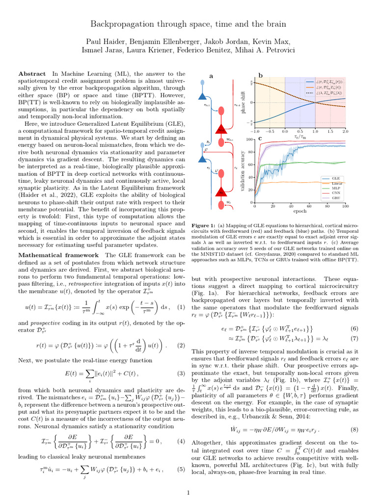 Backpropagation Through Space, Time and The Brain | PDF | Feedback ...