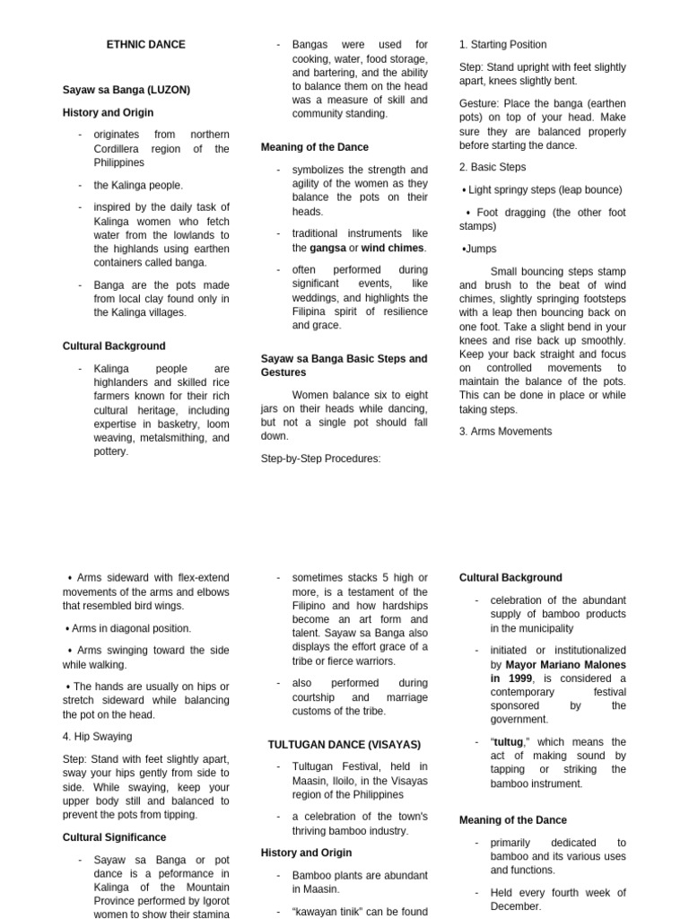 Paraspas in Filipino Dance Traditions | PDF | Dances