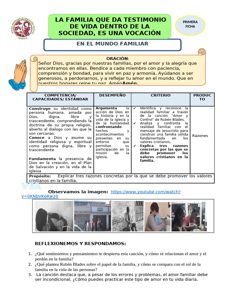 Promoción de Valores Cristianos en Familia | PDF | Amor | Dios