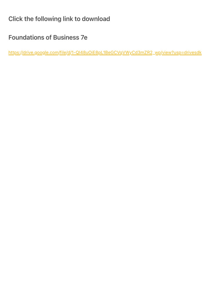 Foundations of Business 7th Edition | PDF