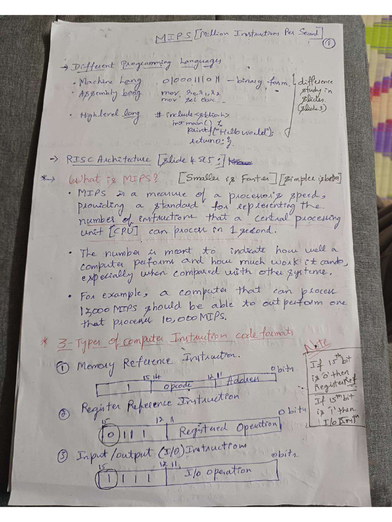 Mips Notes | PDF