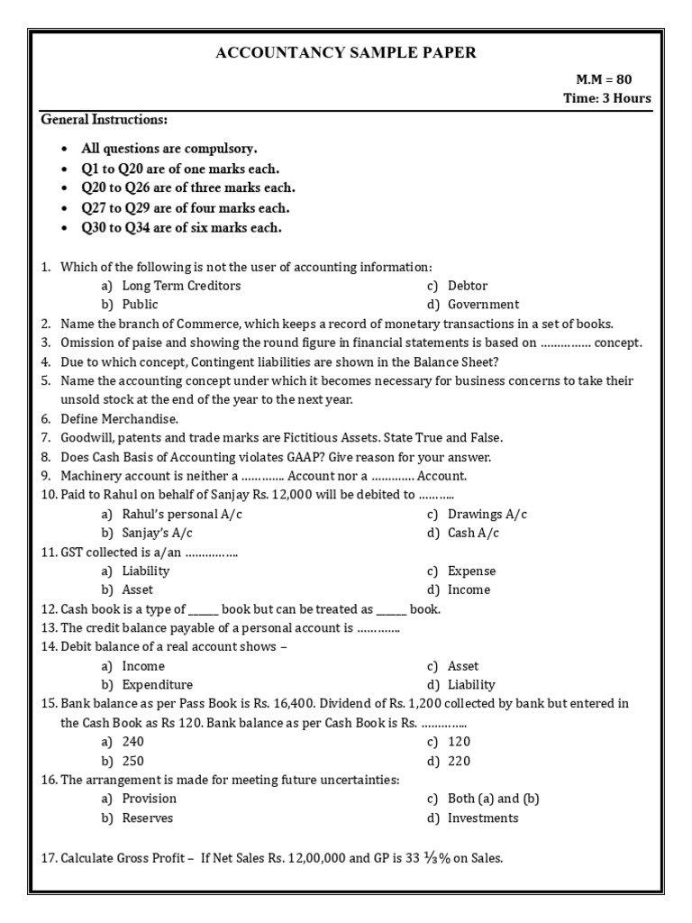 ACCOUNTANCY CLASS XI | PDF | Debits And Credits | Banks