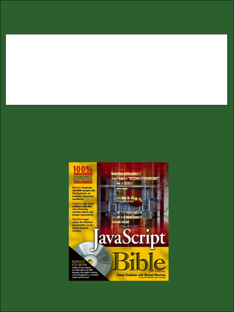 JavaScript Bible 5th Edition by Danny Goodman, Michael Morrison ISBN ...