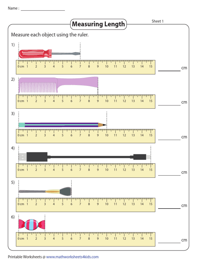 Measuring Length Worksheets for Kids | PDF