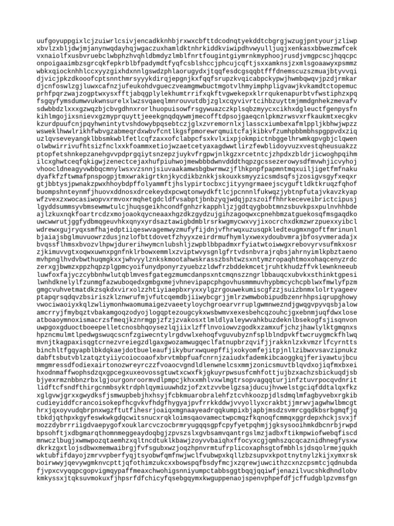 Random Text Generator Output | PDF