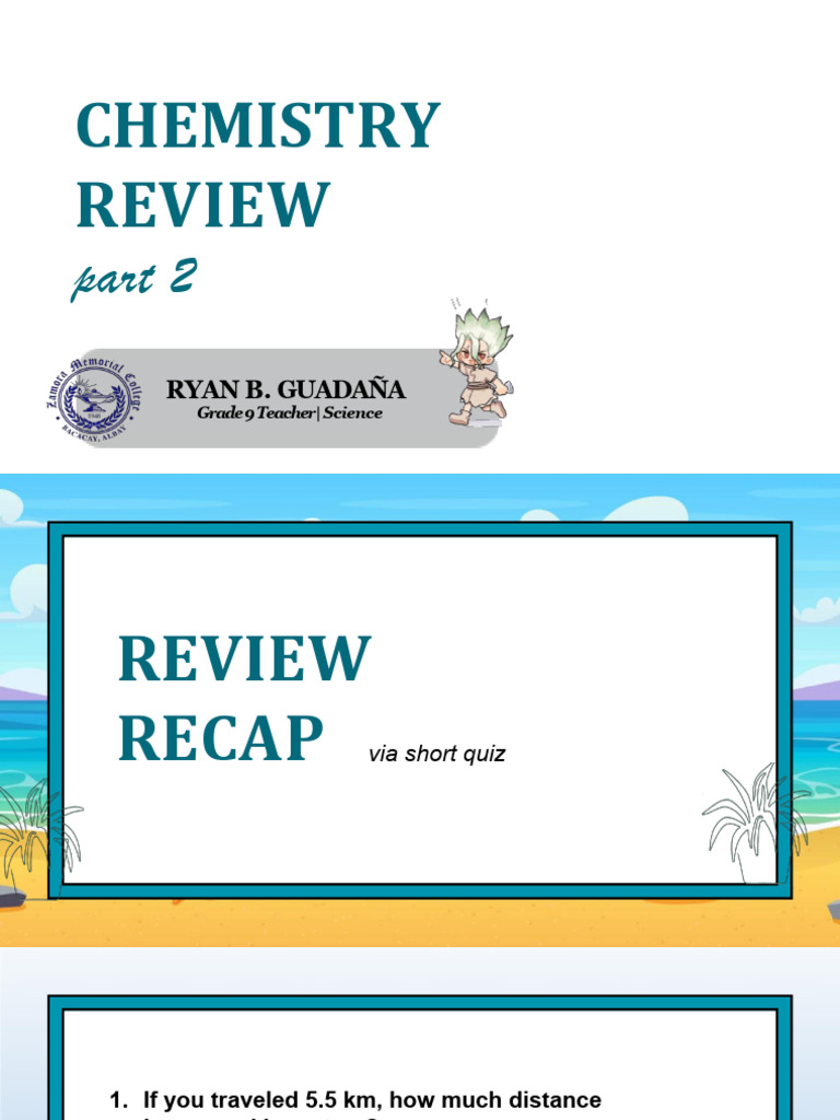 Grade 9 Chemistry Review Quiz | PDF | Electron Configuration | Periodic ...