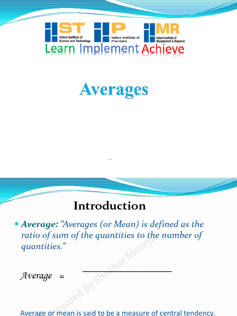 Class Average Score Calculation | PDF | Mean | Average