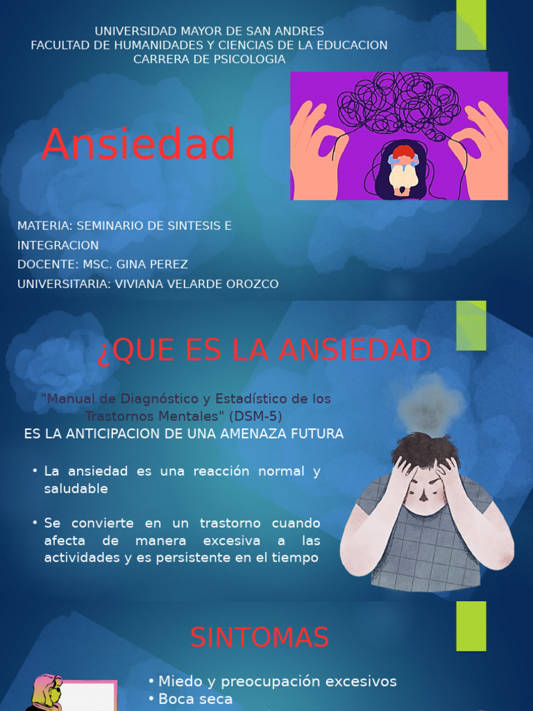Guía sobre la Ansiedad y su Manejo | PDF | Ansiedad | Trastorno de pánico
